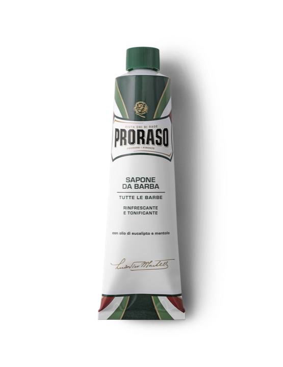 Scheercrème eucalyptus/mentho (groen tube) 150 ml Proraso