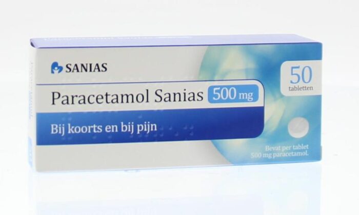 Paracetamol 500 mg 50 tabletten Sanias