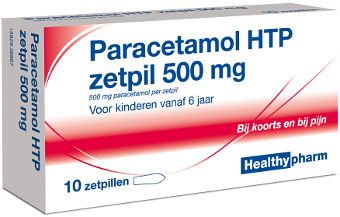 Paracetamol 10 zetpillen 500 mg Healthypharm