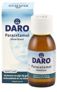 Paracetamol vloeibaar 100 ml Daro