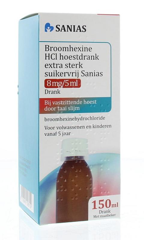 Broomhexine hoestdrank extra sterk 150 ml Sanias