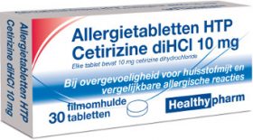 Cetirizine 10 mg 30 tabletten Healthypharm