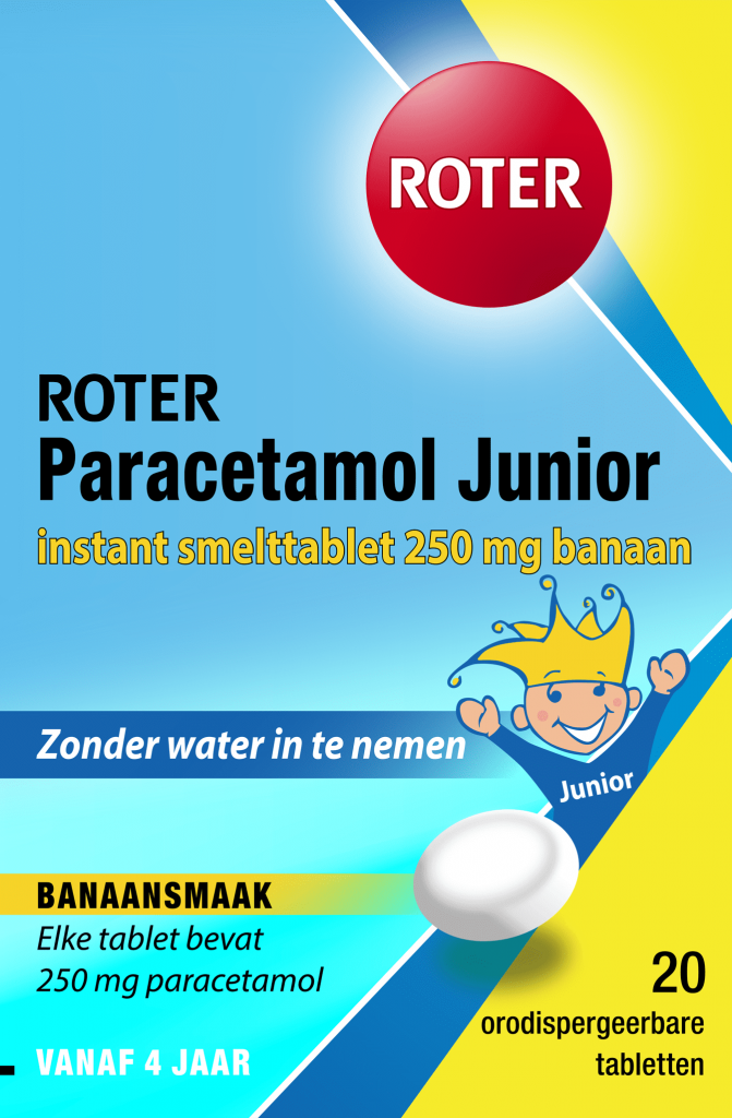 Paracetamol 250 junior 20 tabletten Roter