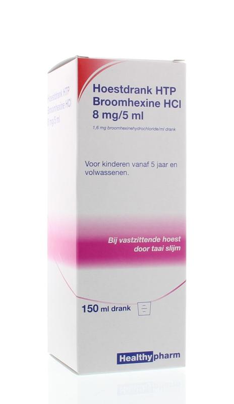 Broomhexine HCL hoestdrank 8 mg 150 ml Healthypharm