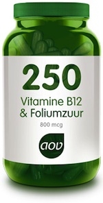 250 Vitamine B12 & foliumzuur 60 capsules AOV