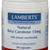 Vitamine A 15 mg natuurlijke (beta caroteen) 90 capsulles Lamberts
