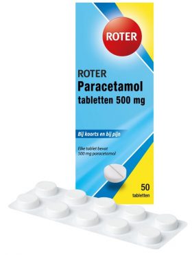 Paracetamol 500 mg 50 tabetten Roter