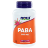 PABA 500 mg 100 capsules NOW