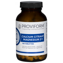 Calcium magnesium citraat 2:1 250 tabletten Proviform