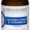 Calcium citraat & D3 120 tabletten Proviform