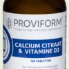 Calcium citraat & D3 120 tabletten Proviform