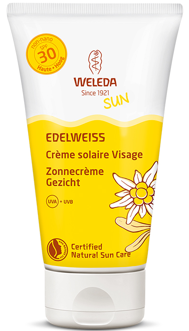 Edelweiss zonnecrème gezicht SPF30 50 ml Weleda