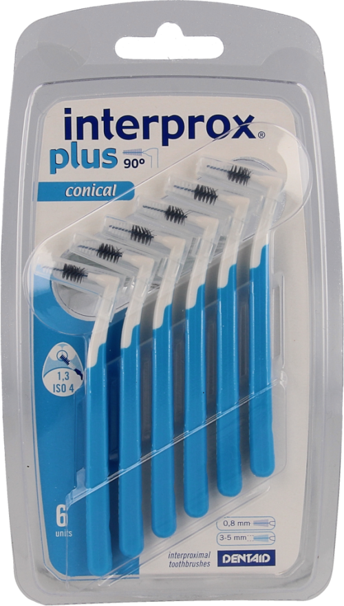 Interprox plus conisch 3.5-6mm 6st (blauw)
