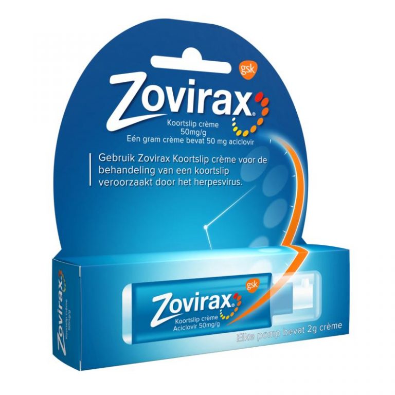 Zovirax Koortslip Creme 5% 2 gram pompje