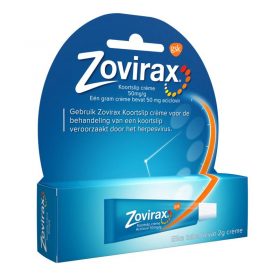 Zovirax Koortslip Crème 5% 2 gram tube