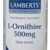 L-Ornithine 500 mg 60 vegi-caps Lamberts