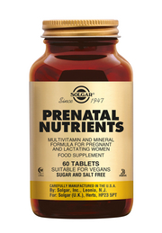 Prenatal nutrients 60 tabletten Solgar