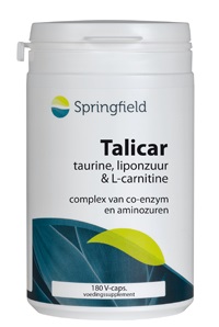 Talicar I carnitine/taurine/liponzuur 180 vegi-caps Springfield