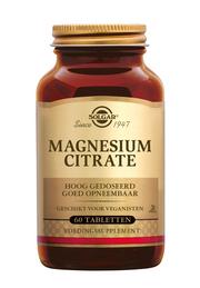 Magnesium Citrate 60 tabletten Solgar