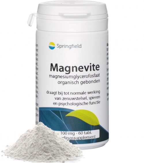 Magnevite magnesium glycerofosfaat 100 mg 60 tabletten Springfield