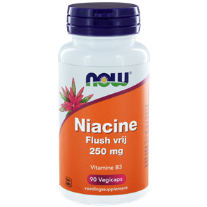 Niacine flush vrij 250 mg 90 capsules NOW