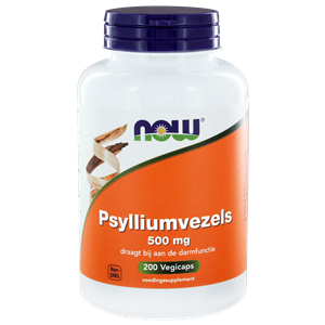 Psylliumvezels 500 mg 200 vegi-caps NOW