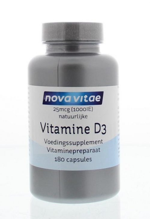 Vitamine D3 1000IU 180 capsules Nova Vitae