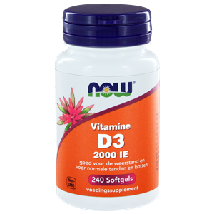 Vitamine D3 2000IE 240 softgels NOW