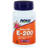 Vitamine E-200 natuurlijke gemengde tocoferolen 100 softgels NOW