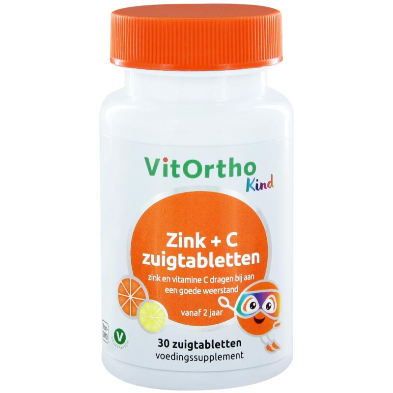 Zink + C kind zuigtabletten 30 zuigtabletten Vitortho