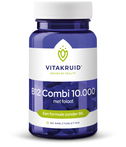 B12 Combi 10.000 met folaat 60 tabletten Vitakruid