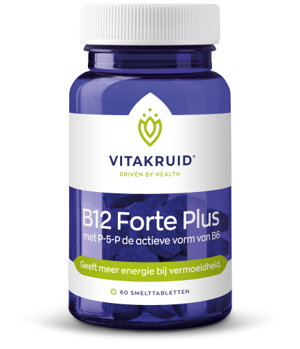 B12 Forte plus 3000 mcg met P-5-P 60 tabletten Vitakruid