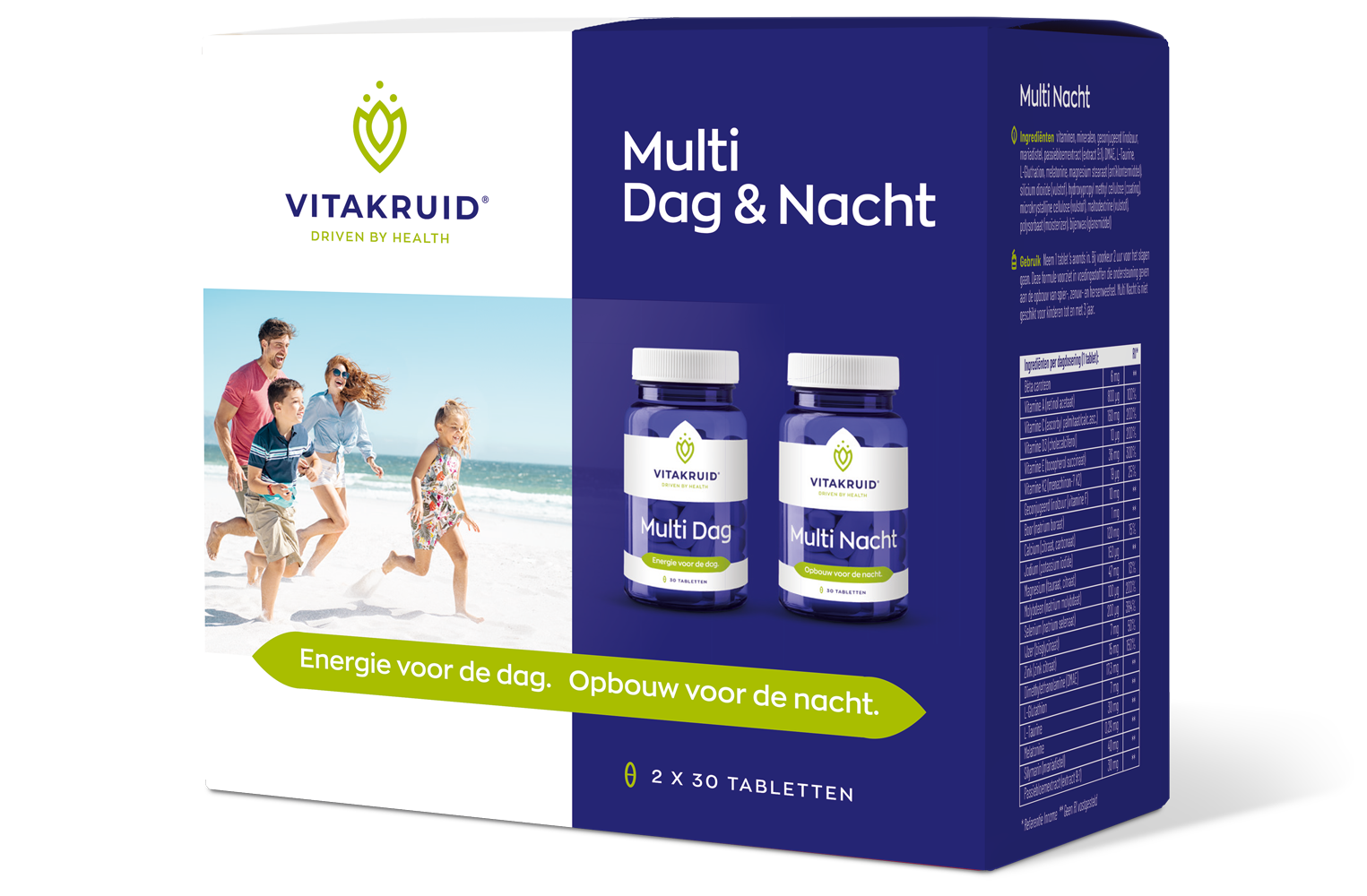 Multi dag & nacht 2 x 30 tabletten 2x30 stuks Vitakruid