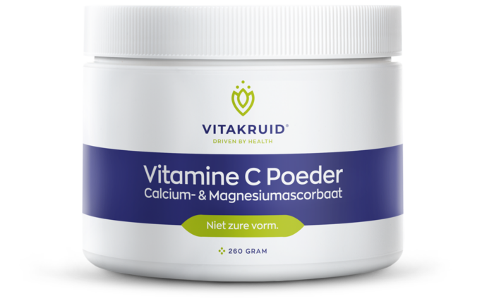 Vitamine C poeder calcium- & magnesiumascorbaat 260 gram Vitakruid