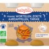 Wortel & zoete aardappel tarwe 200 gram 2x200 gram Babybio