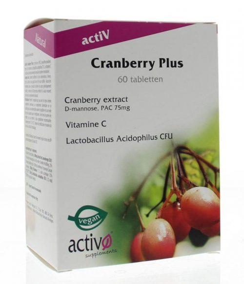 Cranberry plus 60 tabletten Activo