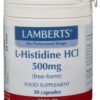 L-Histidine 500 mg 30 capsulles Lamberts