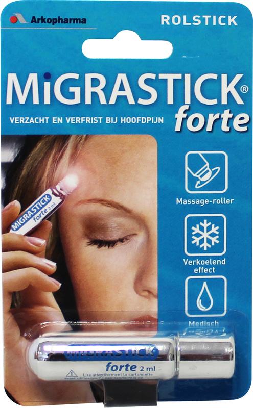 Migrastick Forte hoofdroller 2 ml Arkopharma