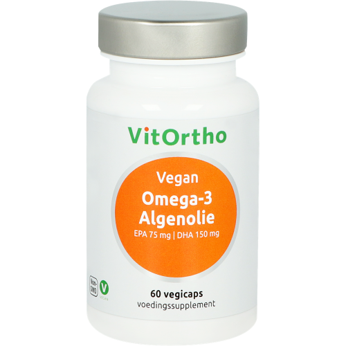 Omega-3 Algenolie- EPA75 mg DHA 150 mg 60 vegi-caps Vitortho