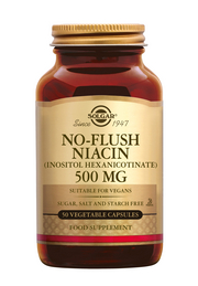 No-Flush Niacin 500 mg 50 stuks Solgar