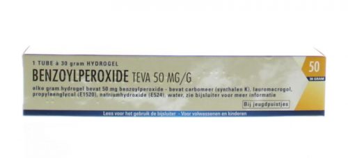 Benzoylperoxide 5% 30 gram Teva