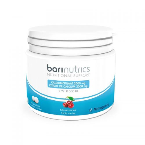 Calciumcitraat kers 90 tabletten Barinutrics