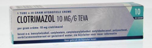 Clotrimazol 10 mg/g creme 20 gram Teva