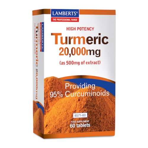 Curcuma 20.000 mg (turmeric) 60 tabletten Lamberts