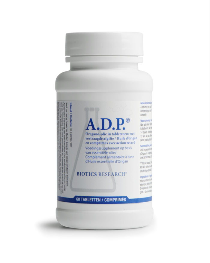 ADP Oregano emulsie time released 60 tabletten Biotics