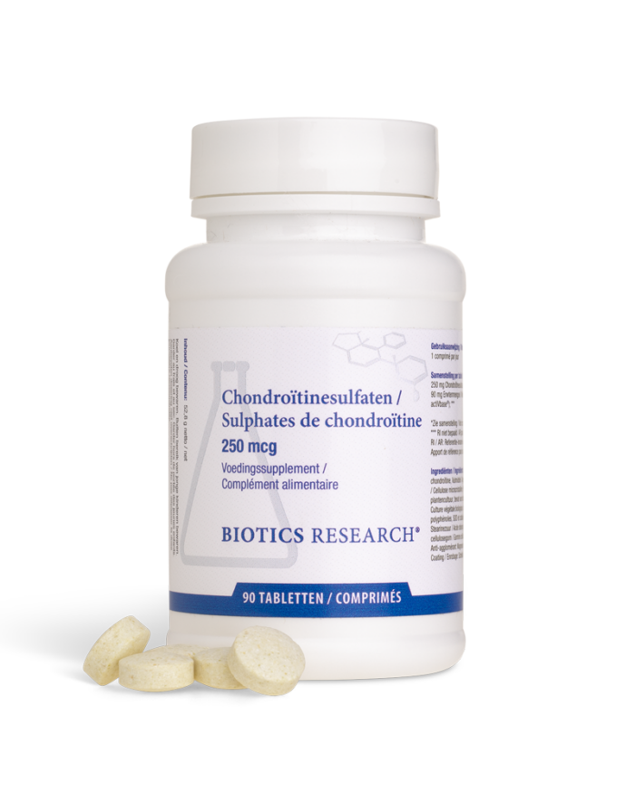 Chondroitine sulfaat 250 mg 90 tabletten Biotics