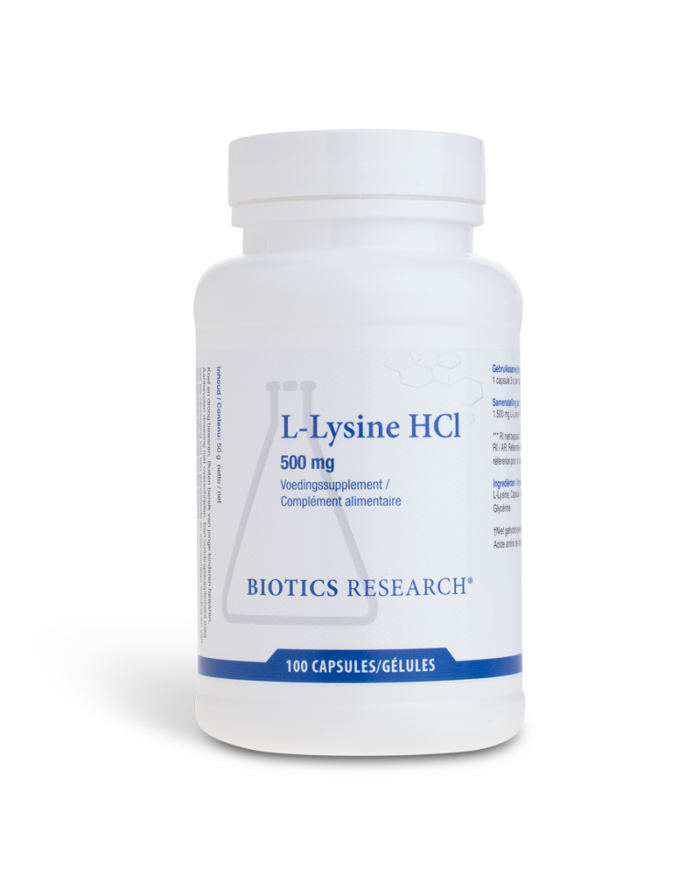 L-Lysine 500 mg 100 capsules Biotics