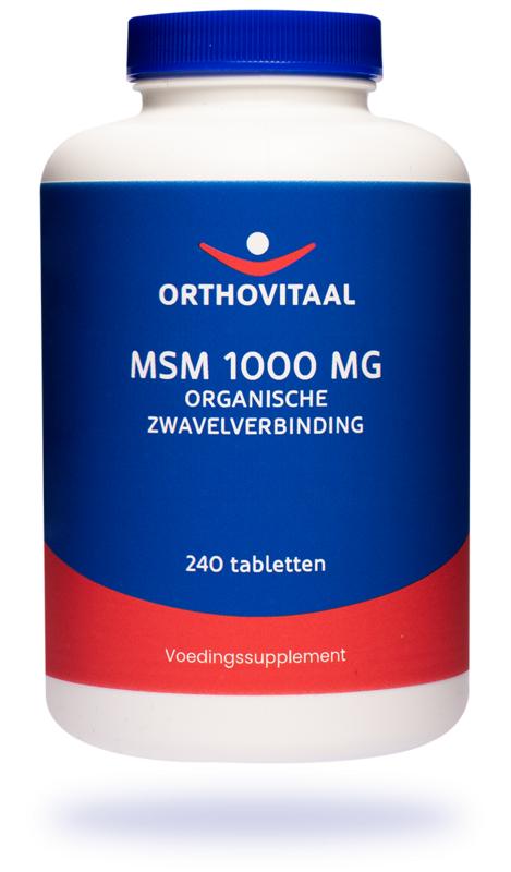 MSM 1000 mg 60 tabletten Orthovitaal