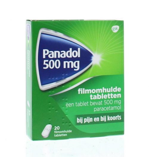 Panadol glad 500 mg 20 gladde tablet
