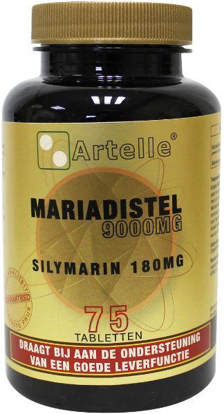 Mariadistel 9000 mg silymarin 180 mg 75 tabletten Artelle